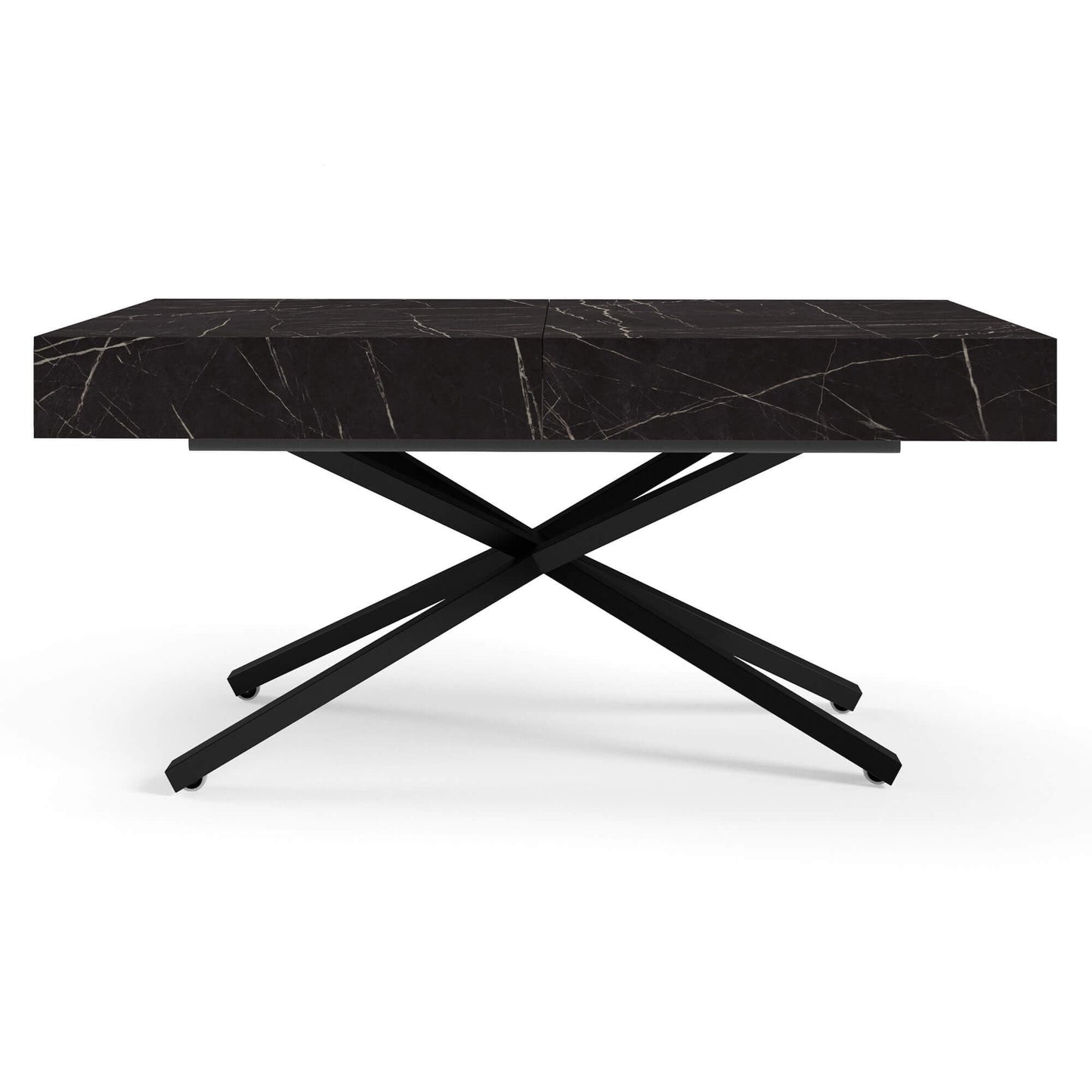 Galds Tiks X 27-80/120-200/80 cm melns Pietra Grigio - N1 Home