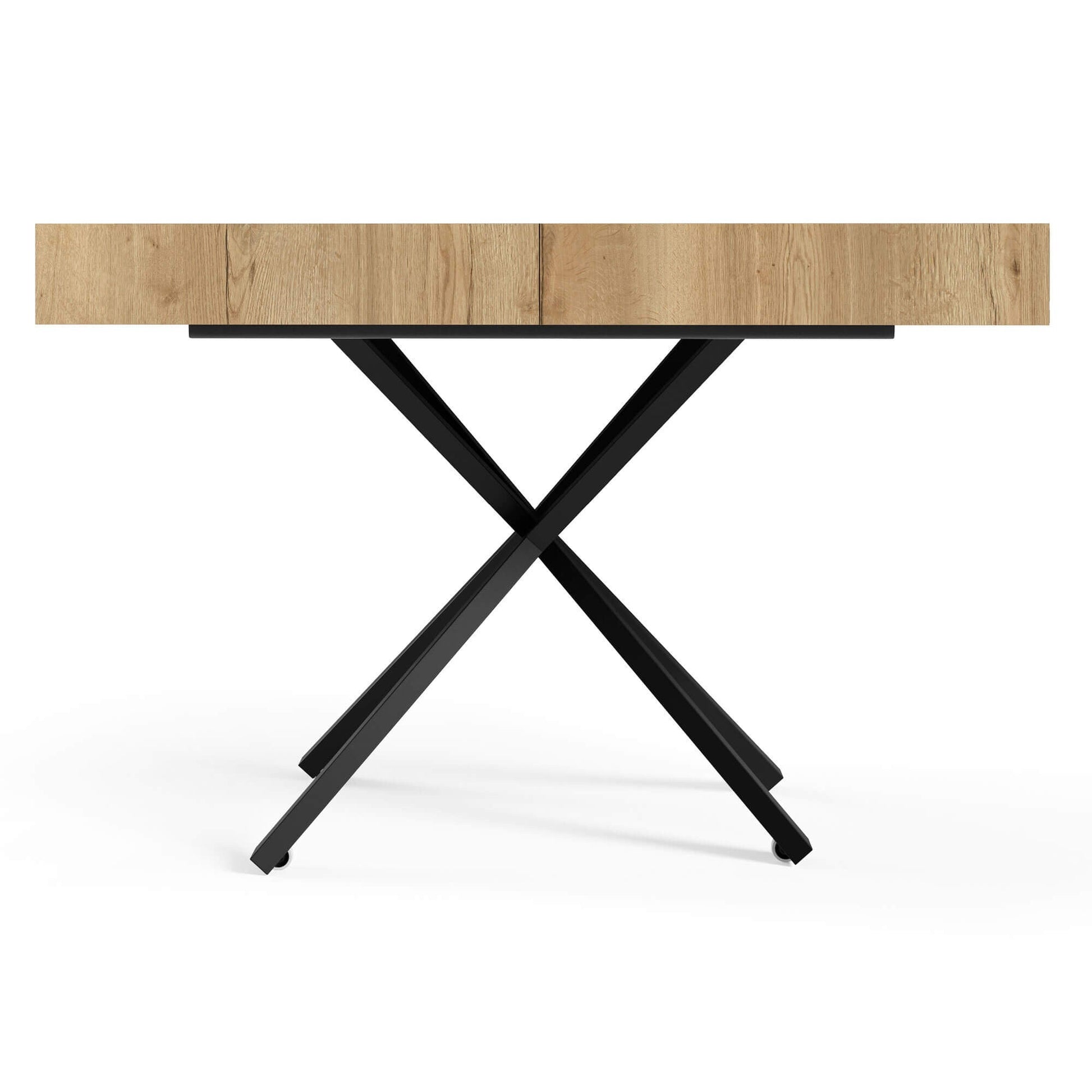 Galds Tiks X 27-80/120-200/80 cm melns Pietra Grigio - N1 Home
