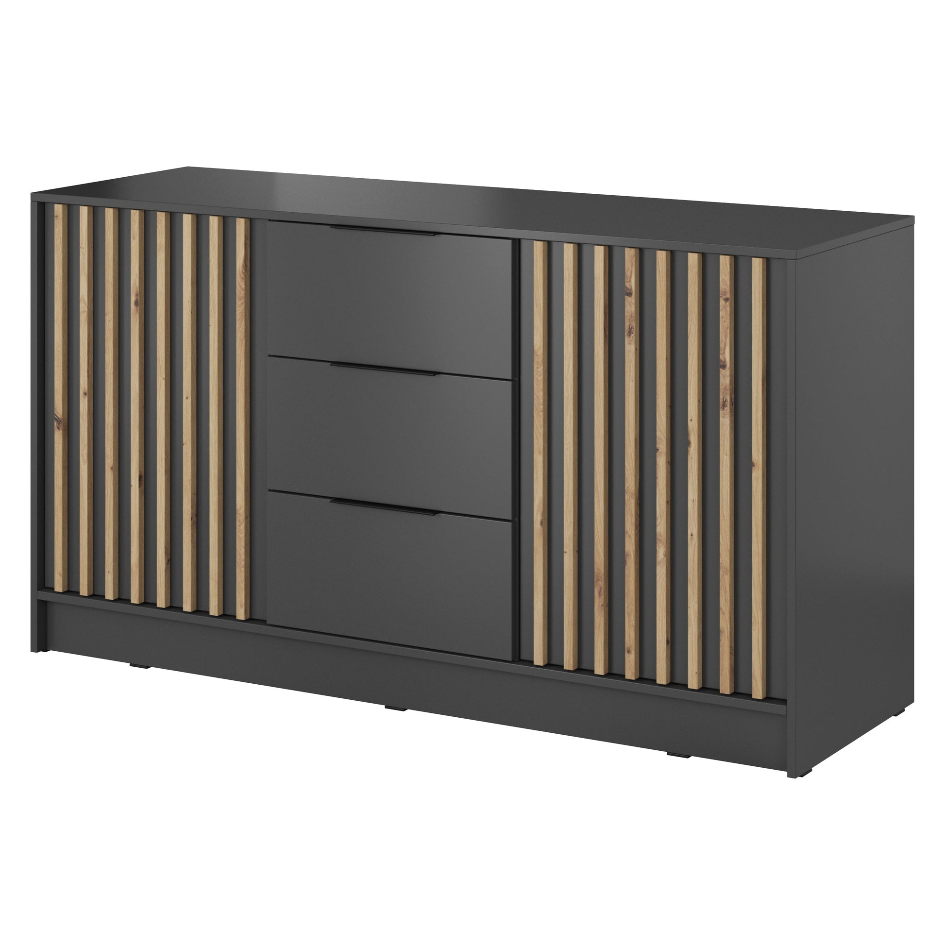 Kumode Neko 155/86/45 cm grafīts - N1 Home