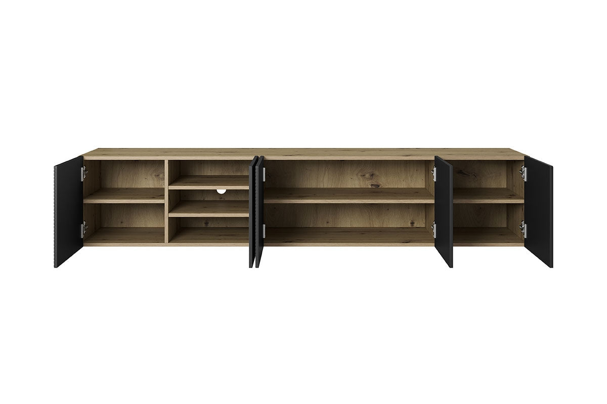 OSLO RTV kumode 200/40/40 melns/dabīgs