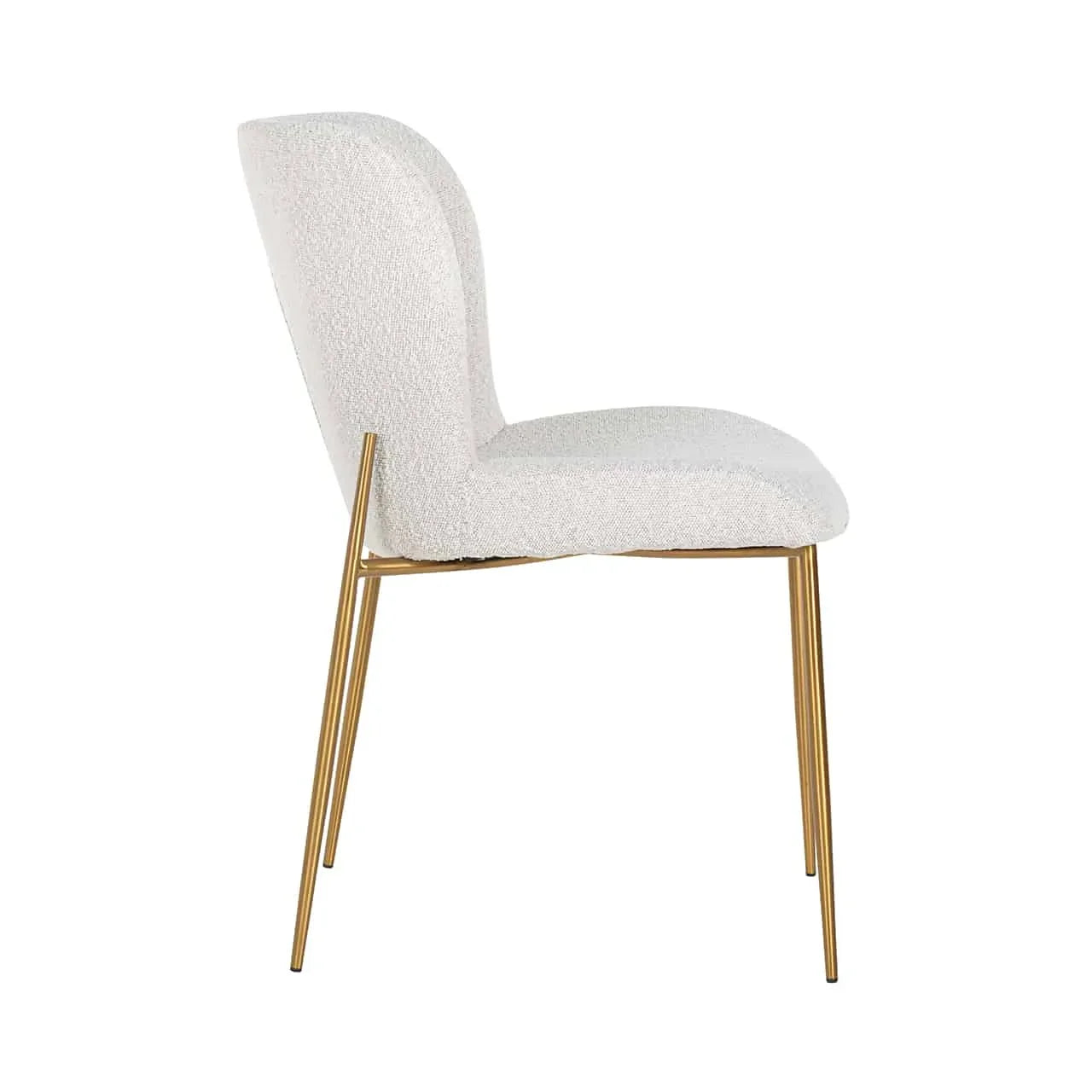Krēsls Odessa (Set of 2) Richmond Interiors 85/49/64 cm white bouclé - N1 Home