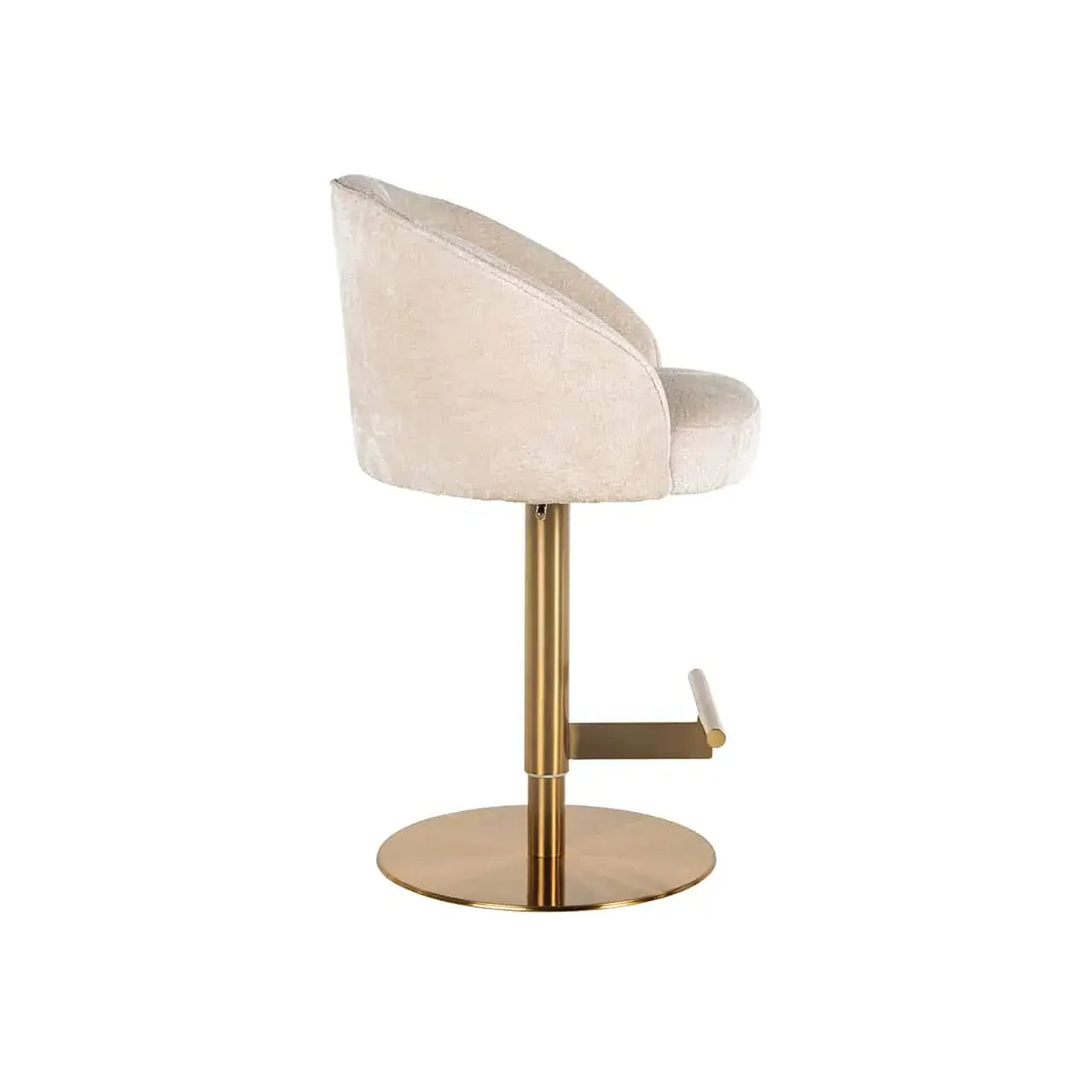 Bāra krēsls Zabi Richmond Interiors 110/58/55 cm white chenille - N1 Home