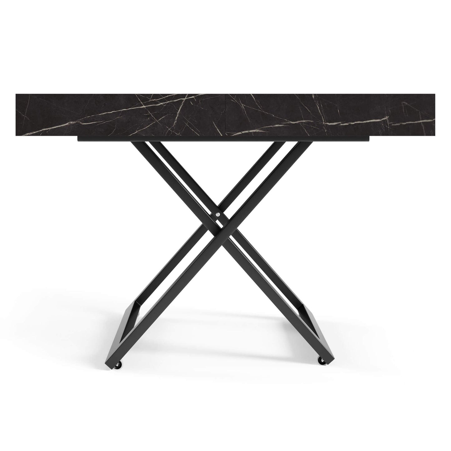 Galds Tiks U 27-80/120-200/80 cm balts hromix - N1 Home