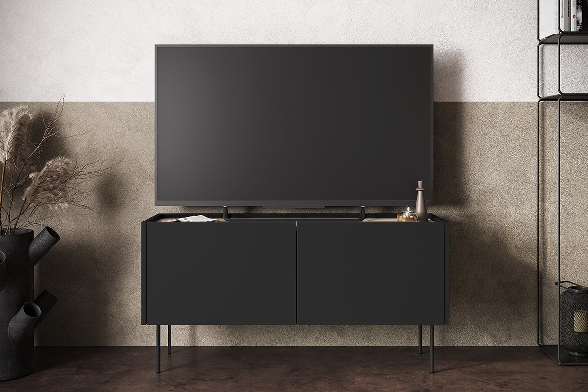 TURIN RTV kumode ar atvilktnes 120/60/40 melns