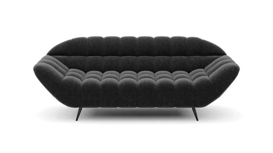 Dīvāns AIZ 200/94/82 cm bordo, antracīts; 222/82/94 cm skin - N1 Home