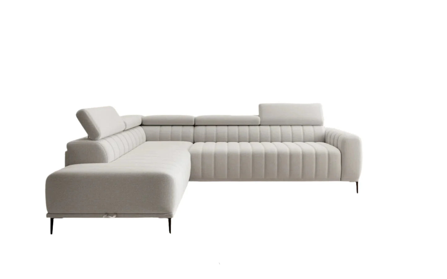 Dīvāns Gans 261/204/99 cm bēšs, florence 4 - N1 Home