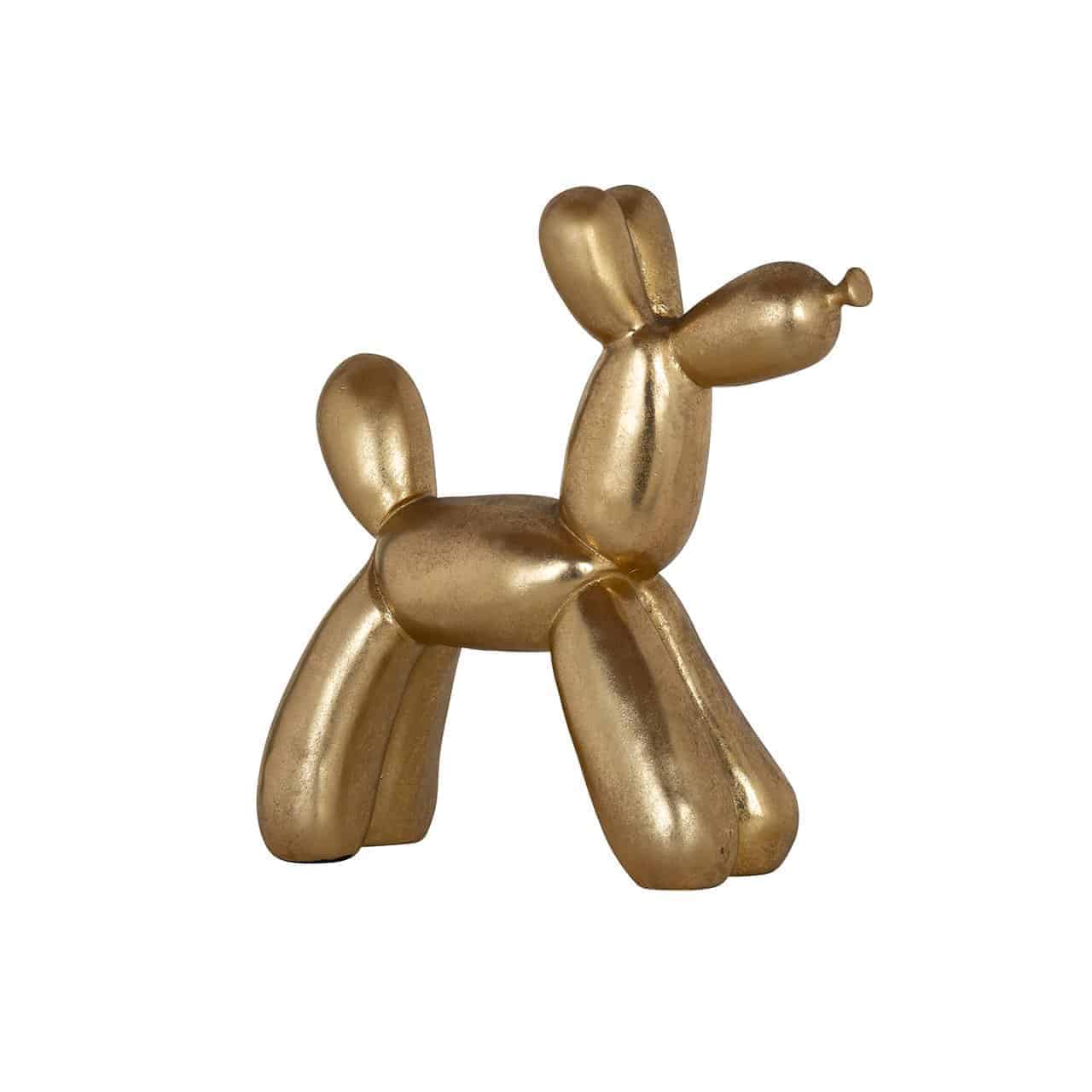 Dekoratīvs priekšmets Richmond Interiors Dog 28/26/10 cm zelts - N1 Home