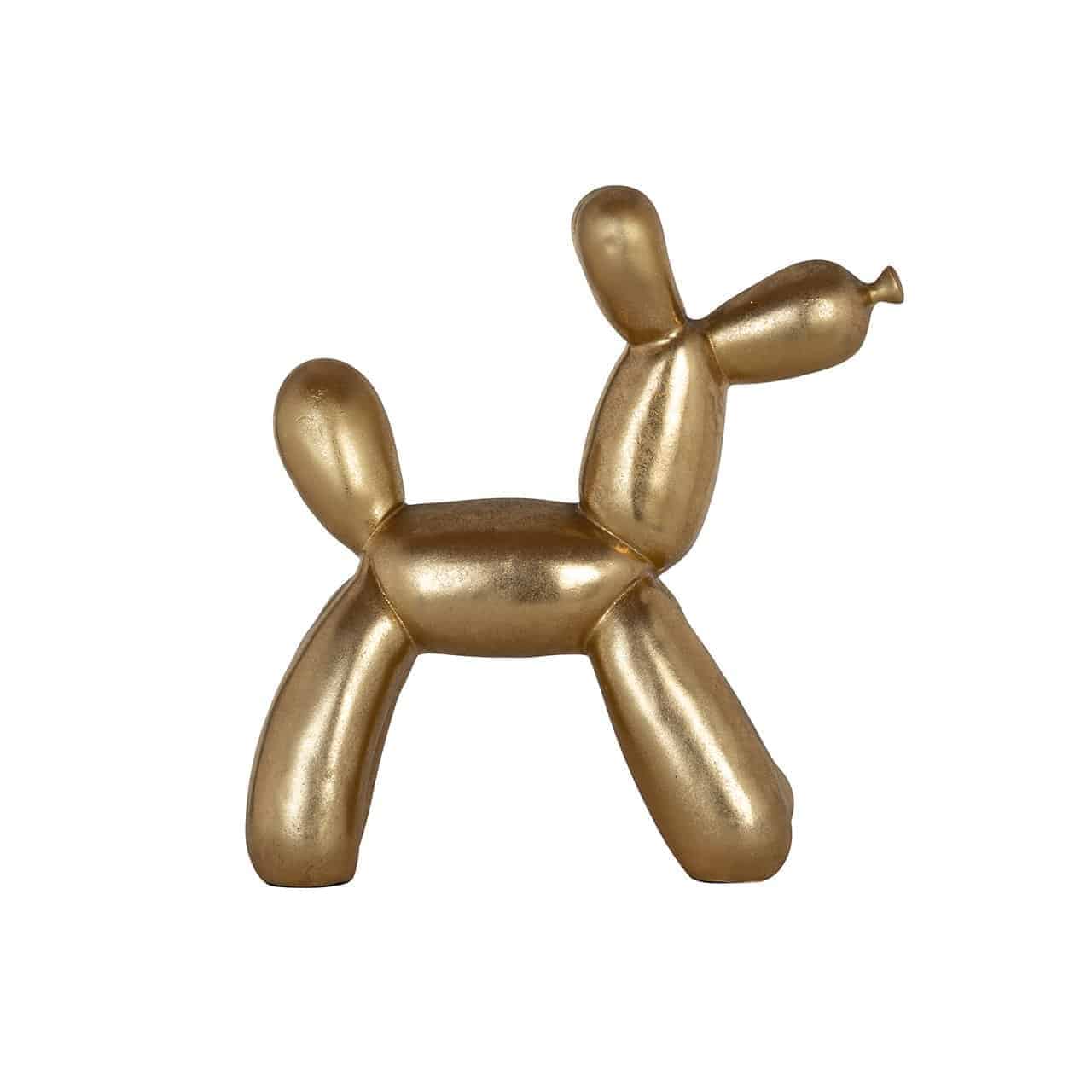 Dekoratīvs priekšmets Richmond Interiors Dog 28/26/10 cm zelts - N1 Home