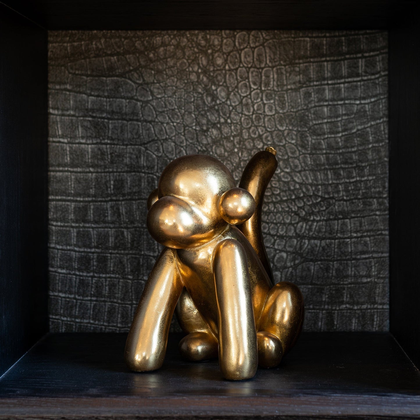 Dekoratīvs priekšmets Richmond Interiors Monkey 25/21/17 cm zelts - N1 Home