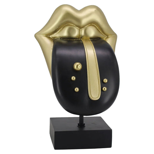 Dekoratīvs priekšmets Richmond Interiors Tongue 30/19/16 cm melns - N1 Home