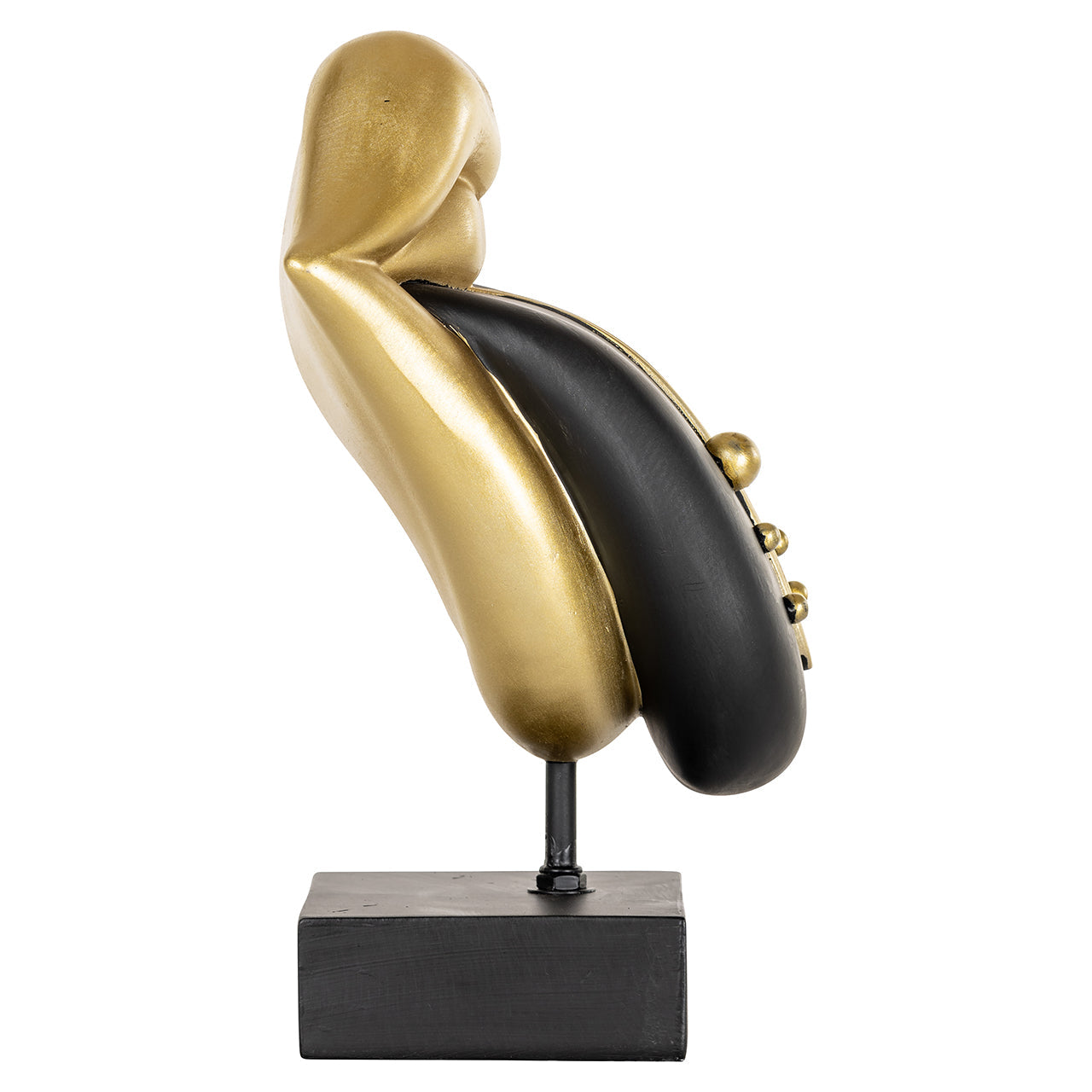 Dekoratīvs priekšmets Richmond Interiors Tongue 30/19/16 cm melns - N1 Home