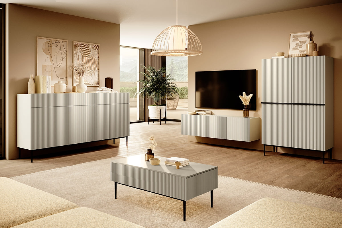 Kumode Austin 100/160/45 cm kašmirs/melns - N1 Home
