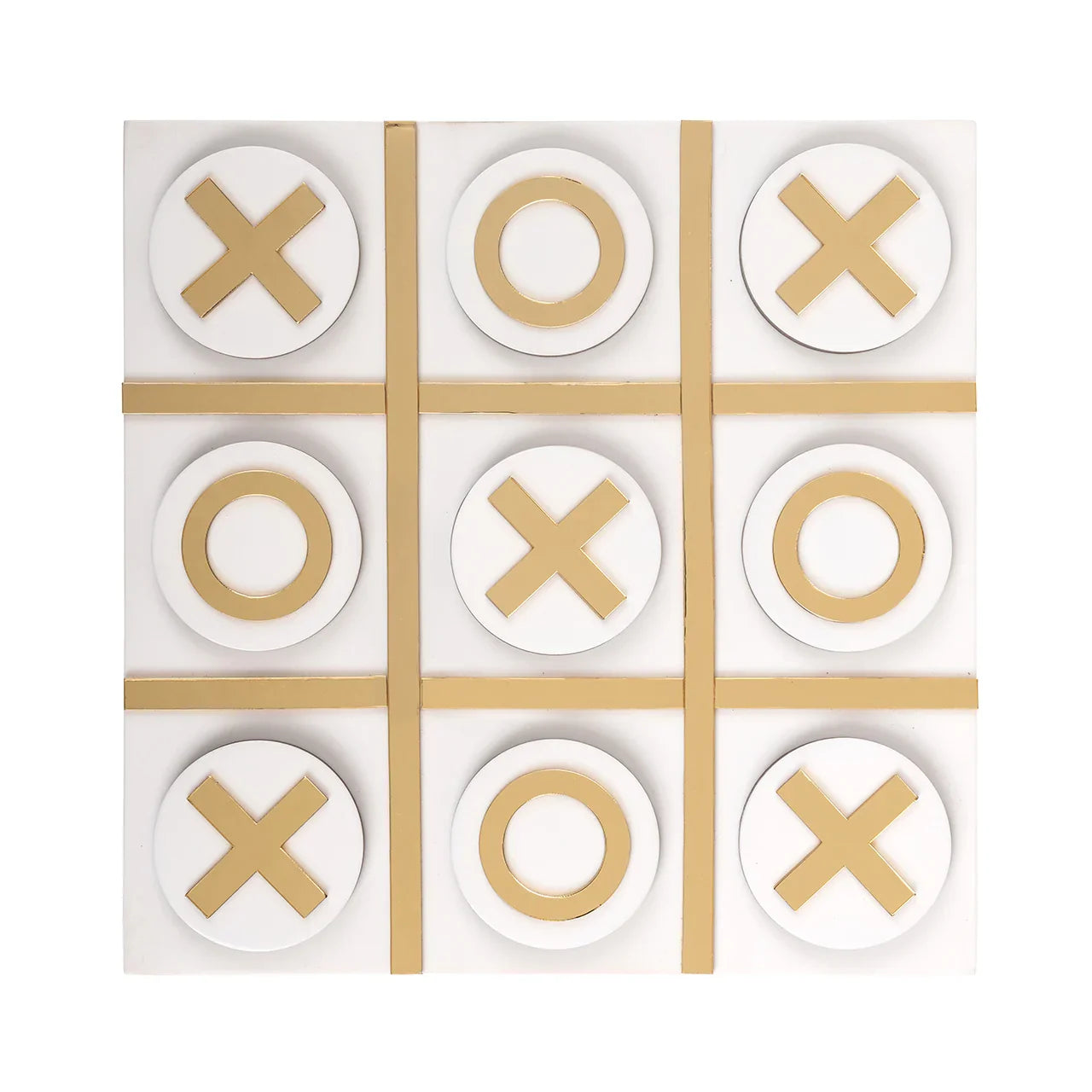 Dekoratīvs priekšmets Richmond Interiors Tic tac toe Maylie 2/26/26 cm balts - N1 Home