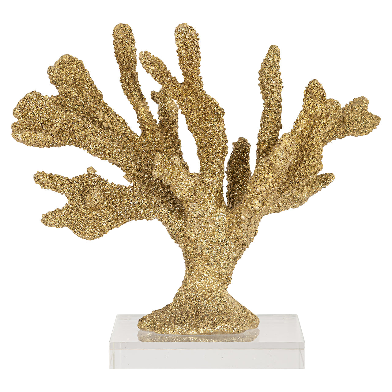Dekoratīvs priekšmets Mākslīgais koraļļu Mette Richmond Interiors 26/29/15 cm zelts - N1 Home