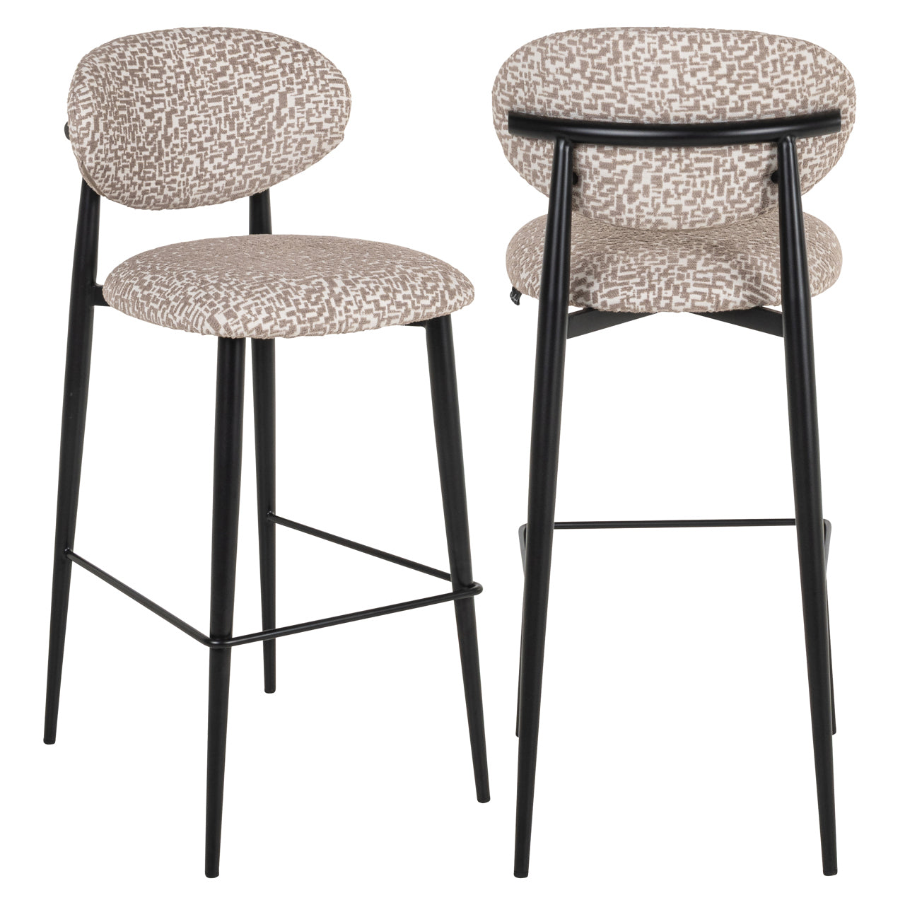 Bāra krēsls Dantes Richmond Interiors 46/104/54 cm natural geo fire retardant