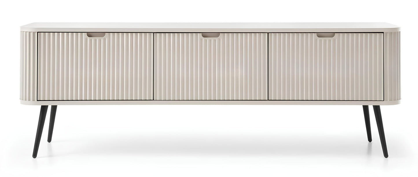 RTV skapis ROA 168/57/39 cm kašmirs/melns - N1 Home