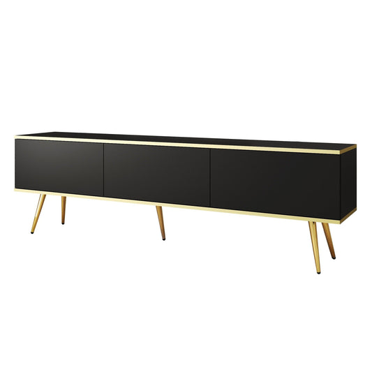 RTV skapis O2 gluda priekšpuse 175/30/32 cm melns - N1 Home