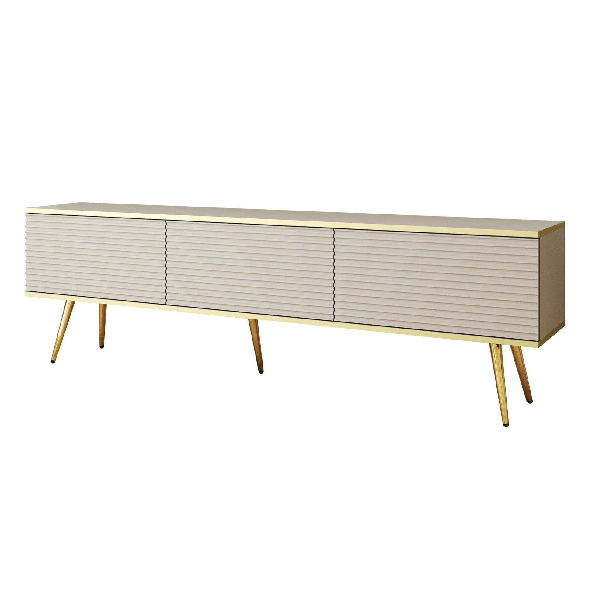 RTV skapis O2 rievota priekšpuse 175/30/32 cm bēšs - N1 Home