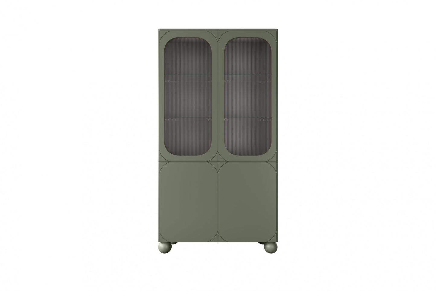 Vitrīnas skapis BARI II 100/192/45 olives - N1 Home