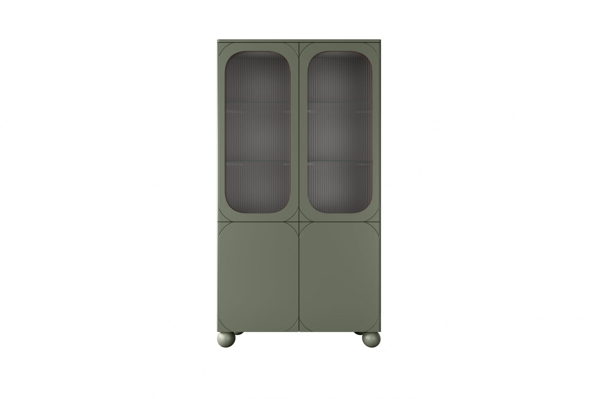 Vitrīnas skapis BARI II 100/192/45 olives - N1 Home