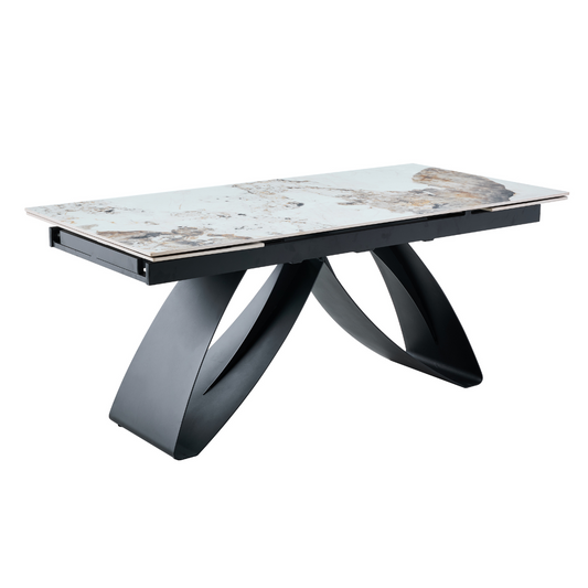 Galds Dora 180-260/90/76 cm balts