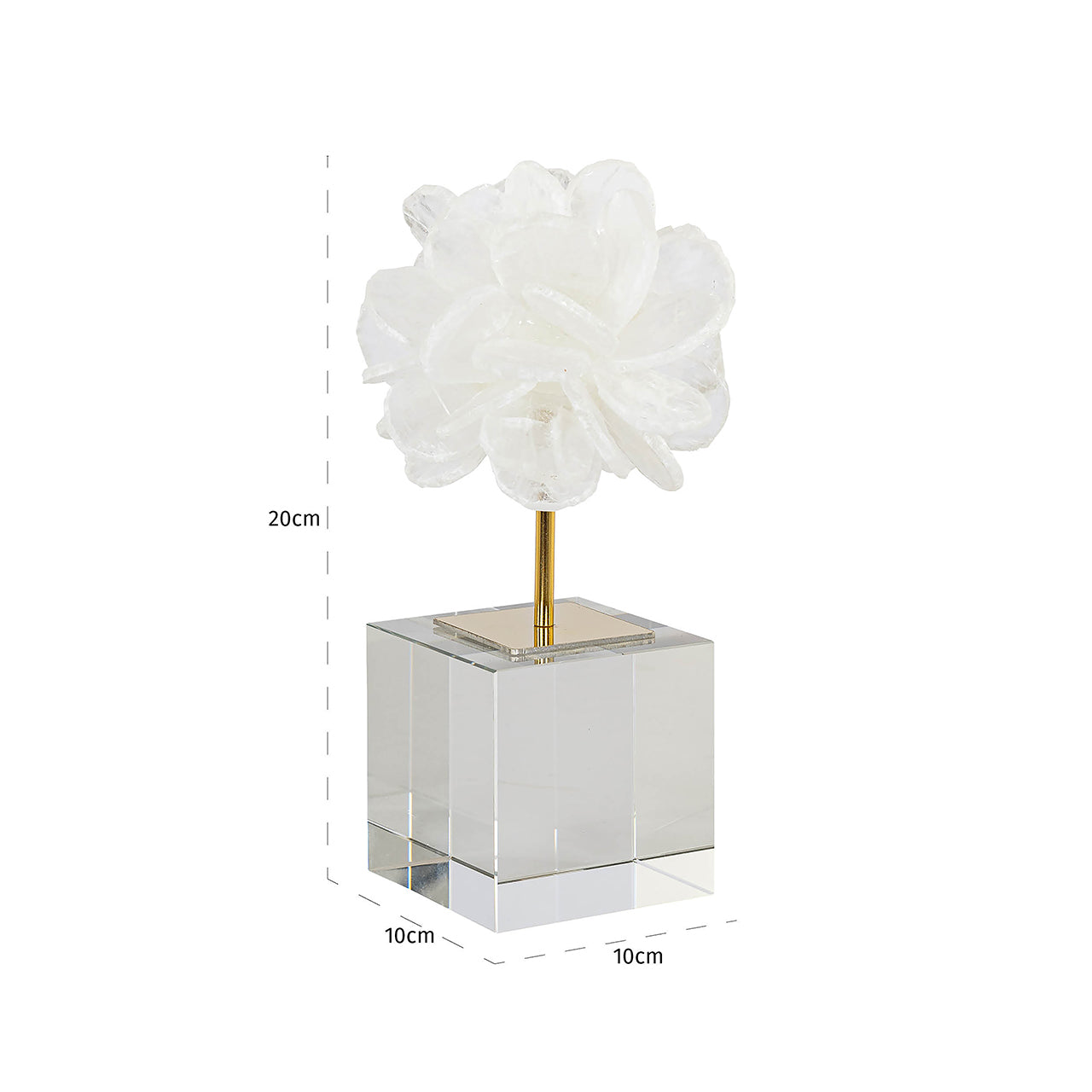 Dekoratīvs priekšmets Richmond Interiors Eline small 20/10/10 cm balts - N1 Home