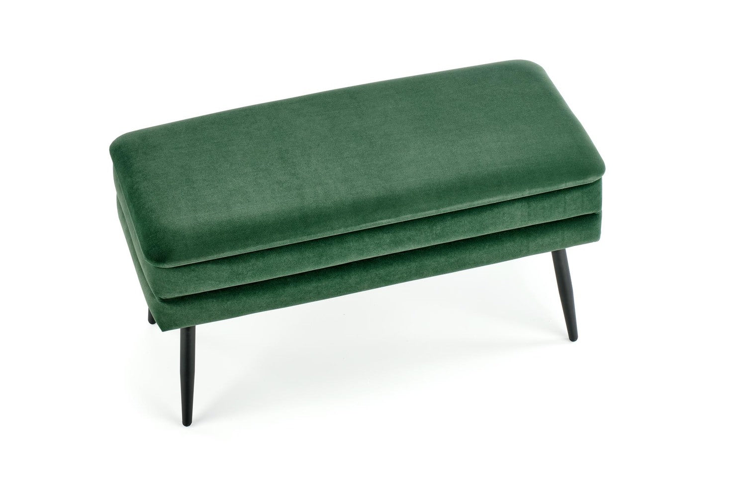 Velūra sols EV 78/42/37 cm tumši zaļs / melns - N1 Home