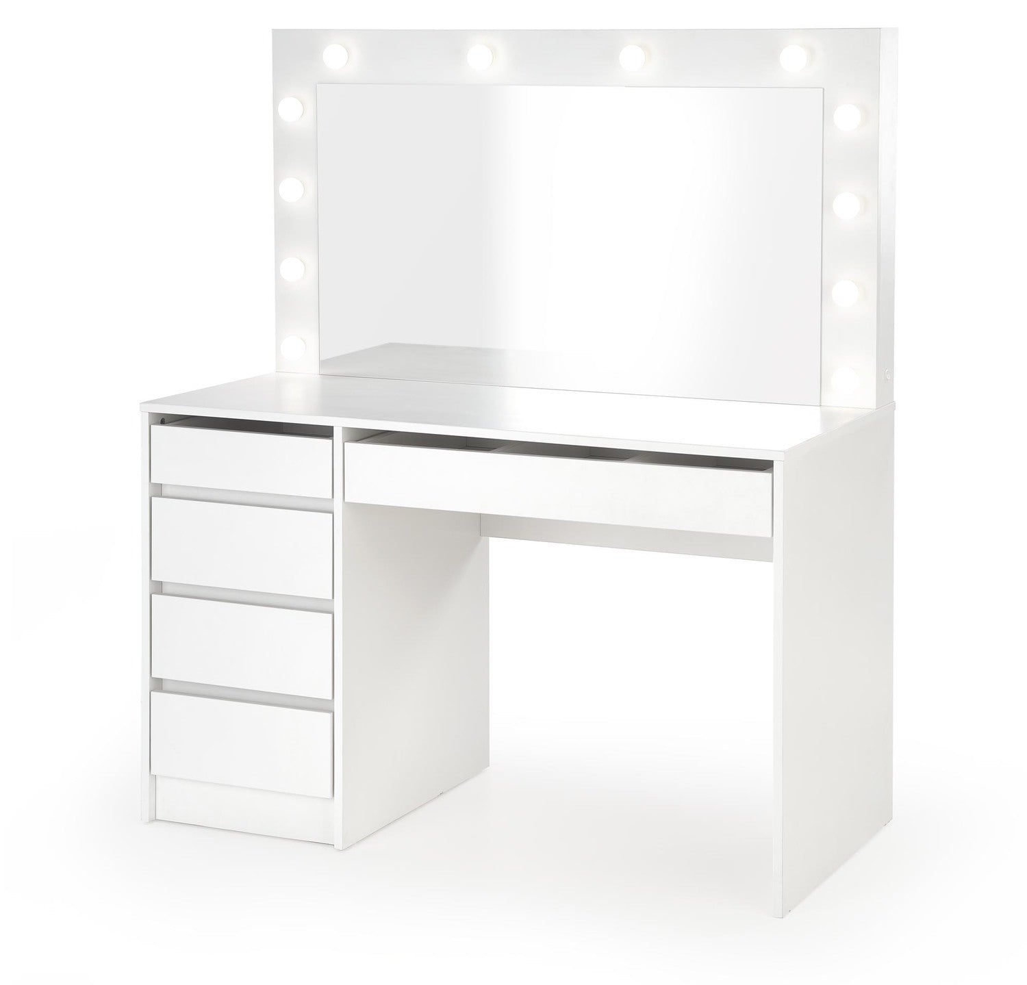HLM balta konsole ar gaismu 120/55/140 cm - N1 Home