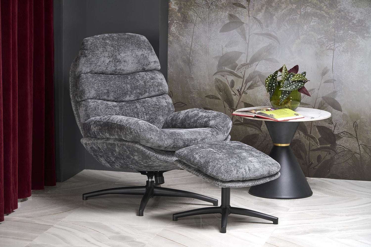 Atzveltnes krēsls Napa 80/90/100/45 cm pelēks - N1 Home