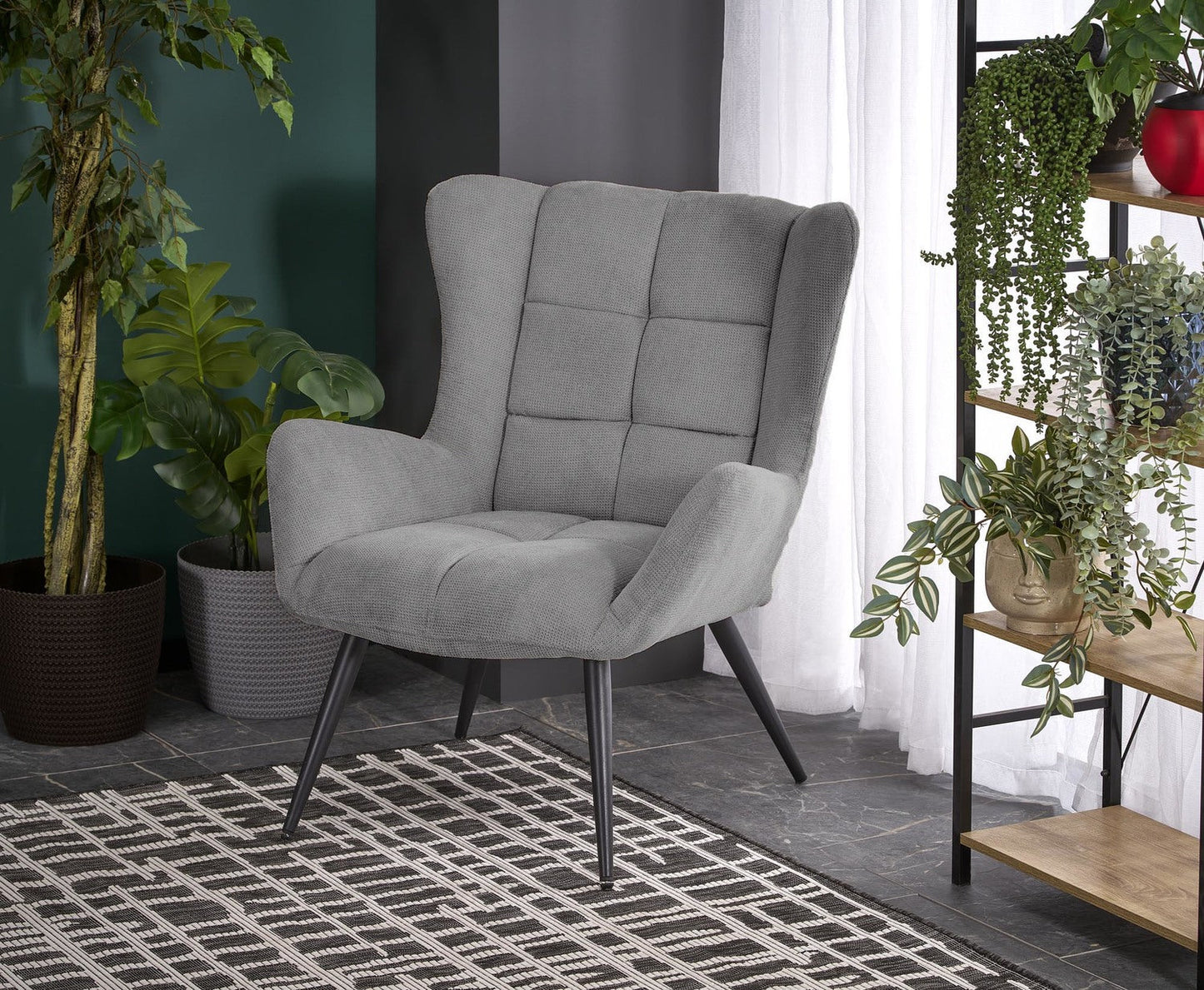 Krēsls Byro 75/85/92/45 cm pelēks - N1 Home