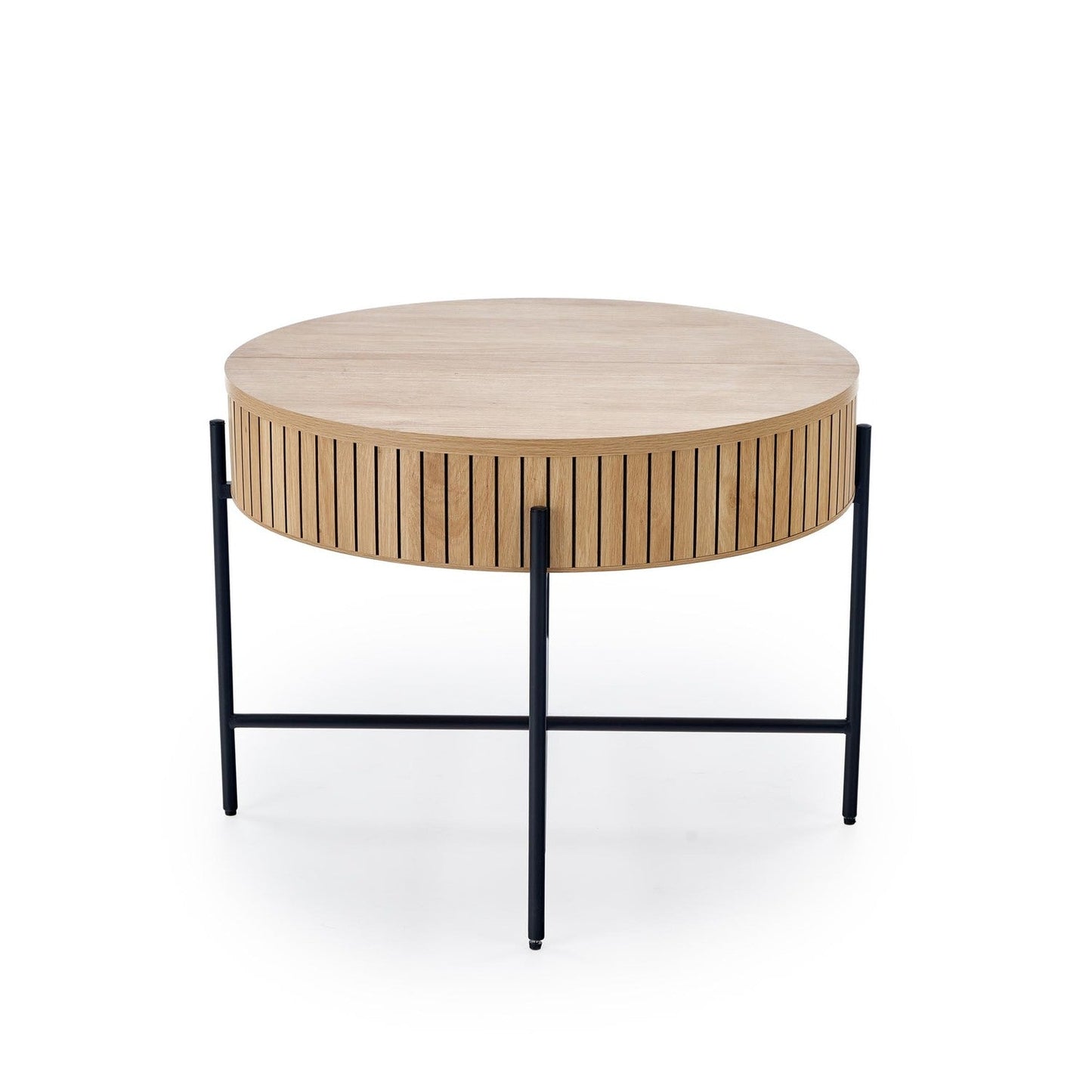 Kafijas galds Dans (2) 67/50 cm un 40/36 cm dabīgs/melns - N1 Home