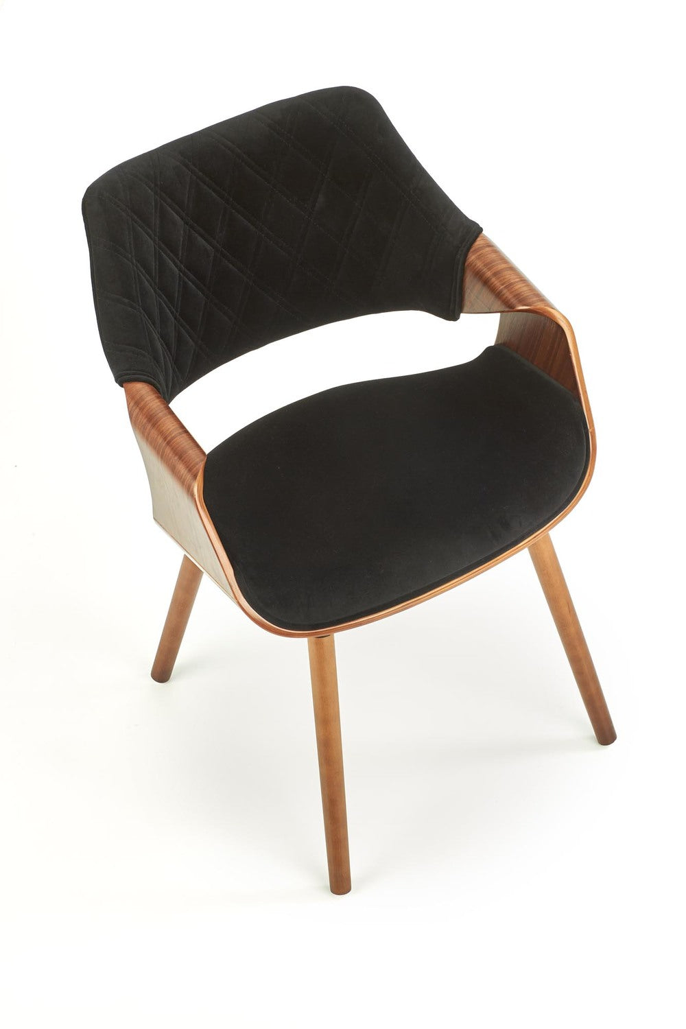 Krēsls Bino 56/55/77/47 cm riekstkoks / melns - N1 Home