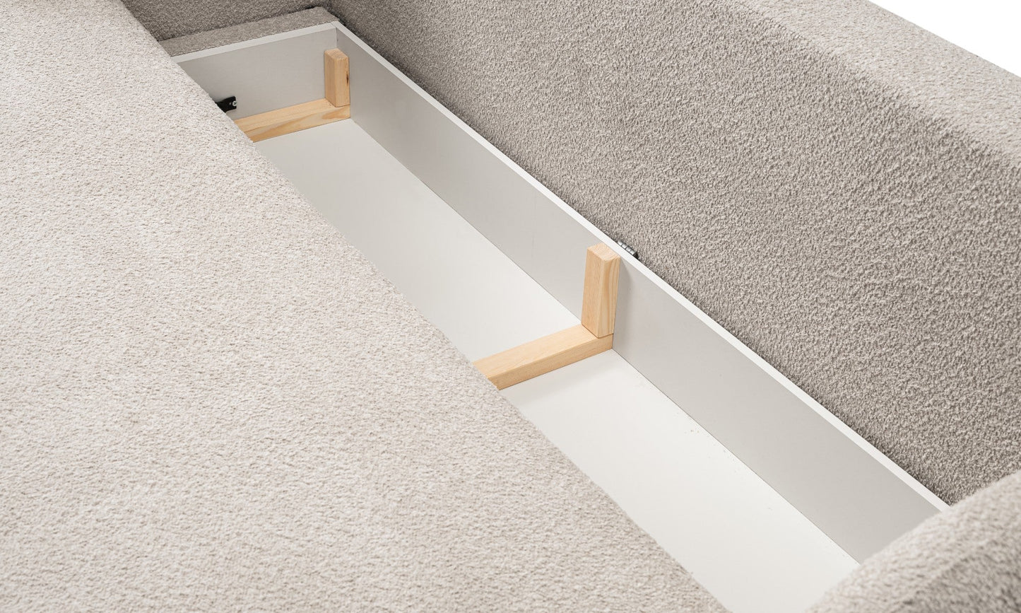 Dīvāns Oli 238/86,5/101 cm bēšs - N1 Home