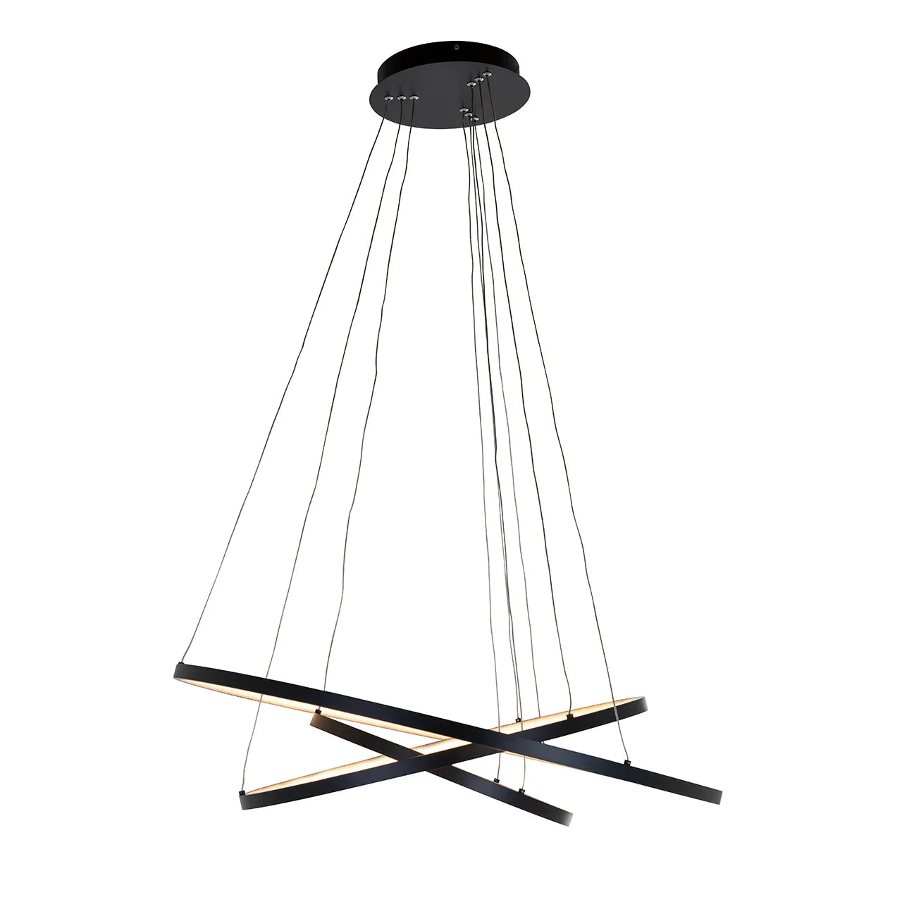 Lustra Richmond Interiors Amira 110/80/80 cm melns - N1 Home