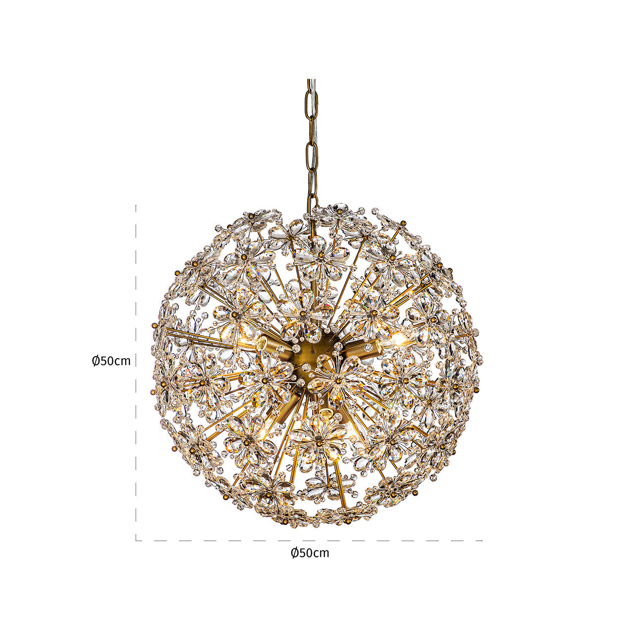 Lustra Richmond Interiors Cyntha 250/49/49 cm  bronza - N1 Home