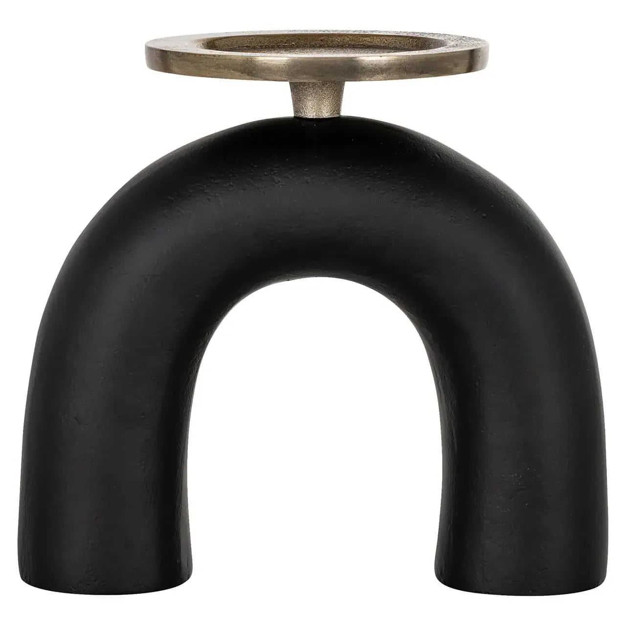 Svečturis Livi black/gold small Richmond Interiors 17/19/5 cm melns/zelts - N1 Home