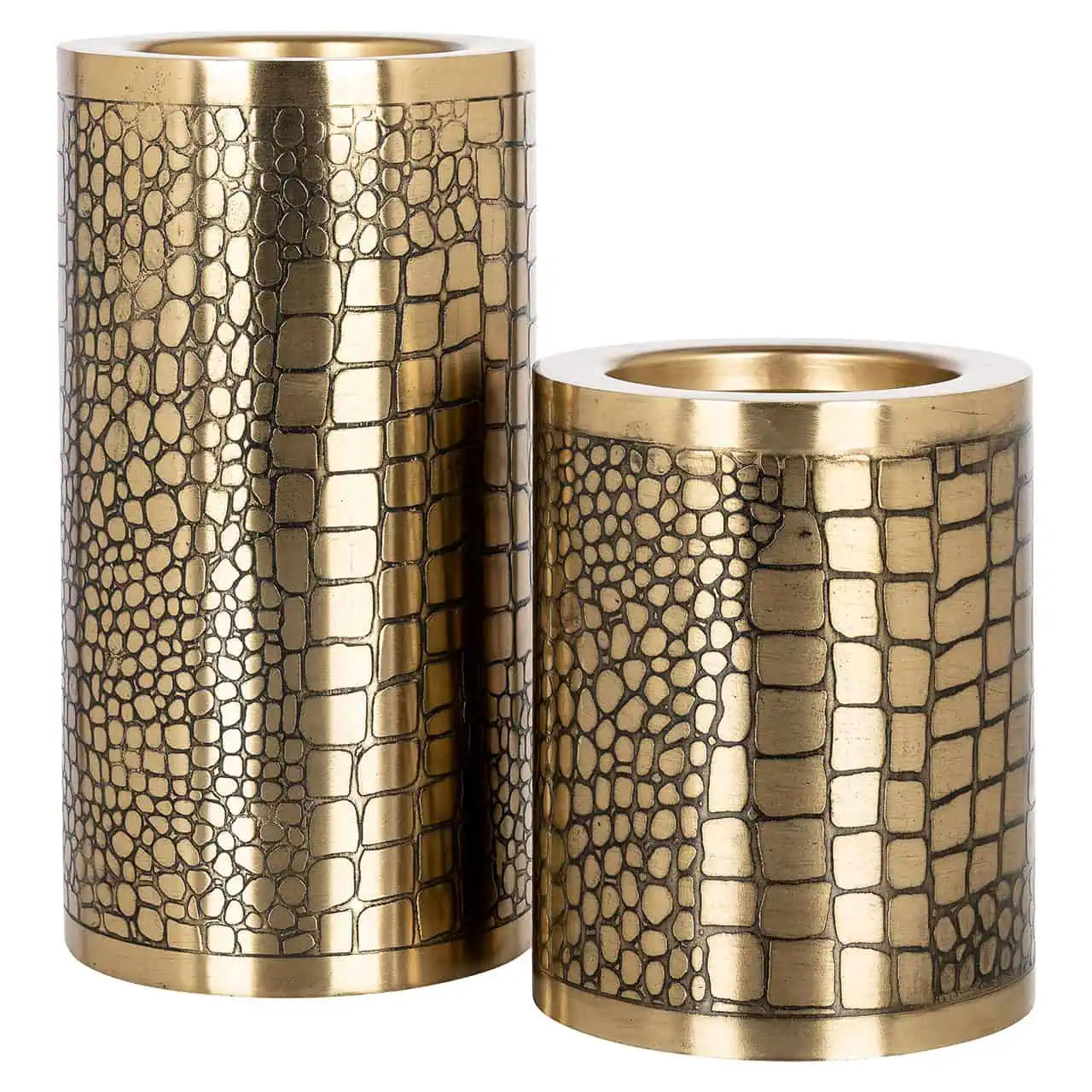 Svečturis Elyn gold large Richmond Interiors 23/12/12 cm zelts - N1 Home