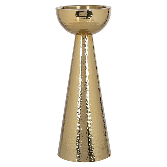 Svečturis Lizz gold small Richmond Interiors 33/12/12 cm zelts - N1 Home