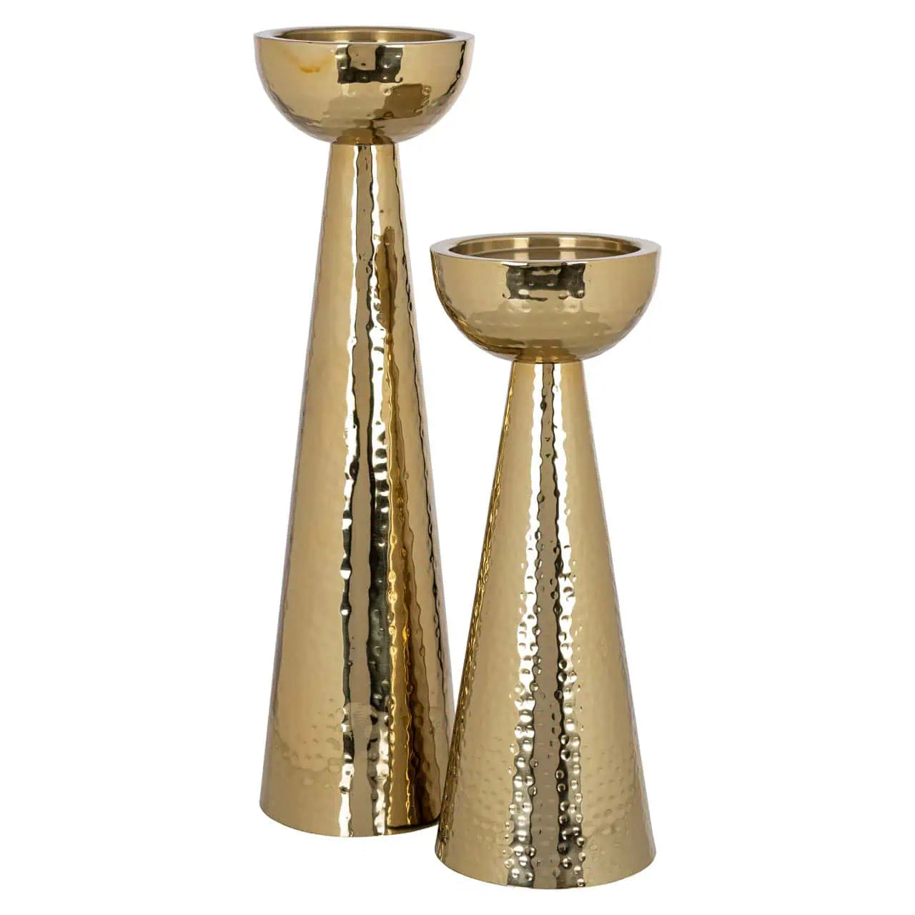 Svečturis Lizz gold small Richmond Interiors 33/12/12 cm zelts - N1 Home