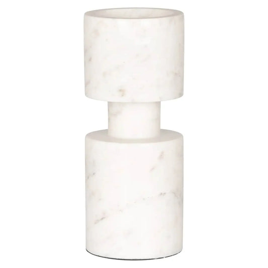 Svečturis  Melle white large Richmond Interiors 24/10/10 cm balts - N1 Home