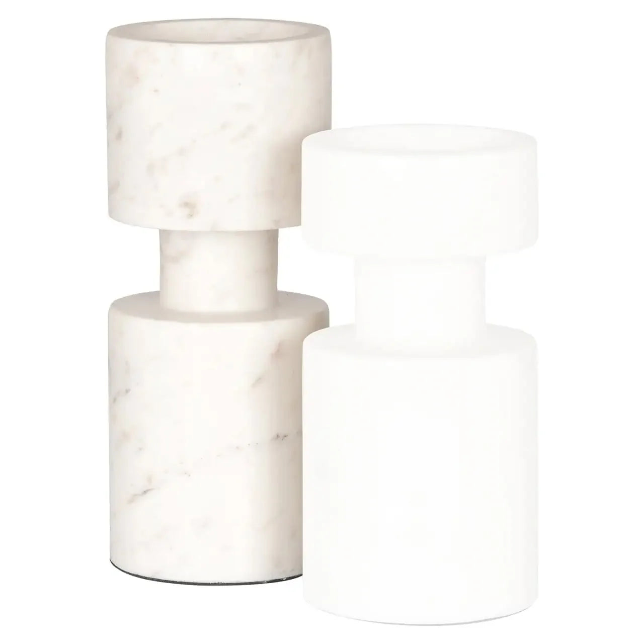 Svečturis  Melle white large Richmond Interiors 24/10/10 cm balts - N1 Home