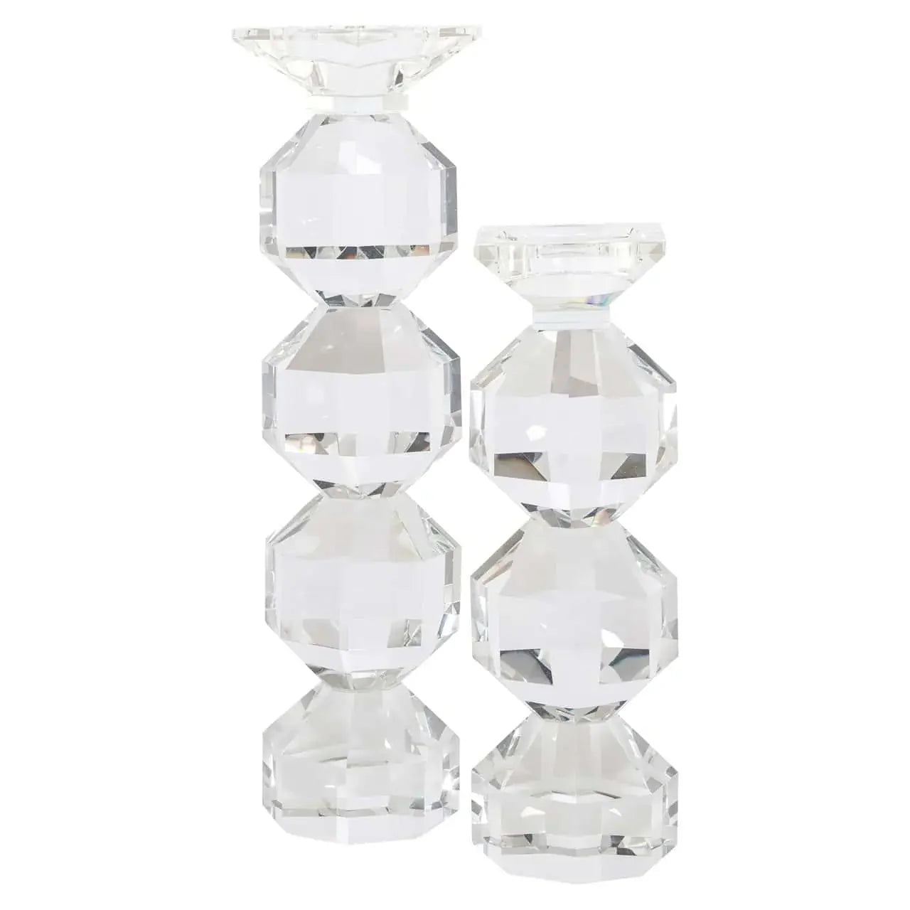 Svečturis Safia clear transparent large Richmond Interiors 43.5/10/10 cm stikls - N1 Home