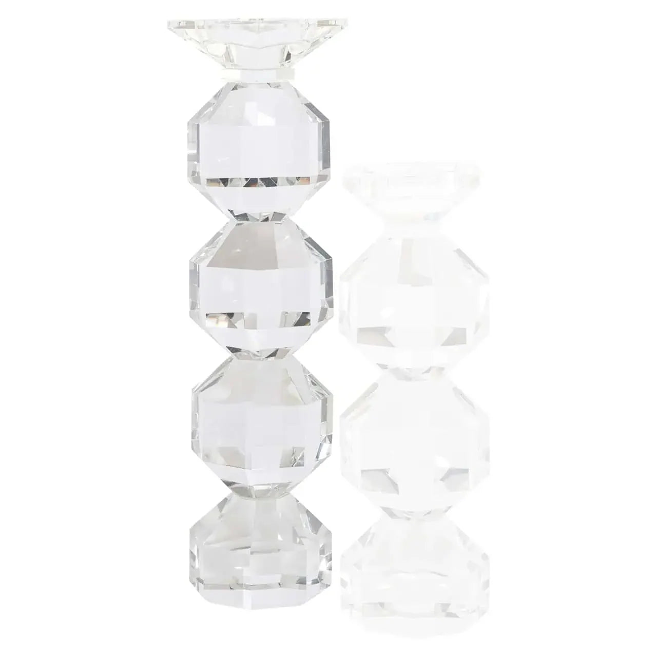 Svečturis Safia clear transparent large Richmond Interiors 43.5/10/10 cm stikls - N1 Home