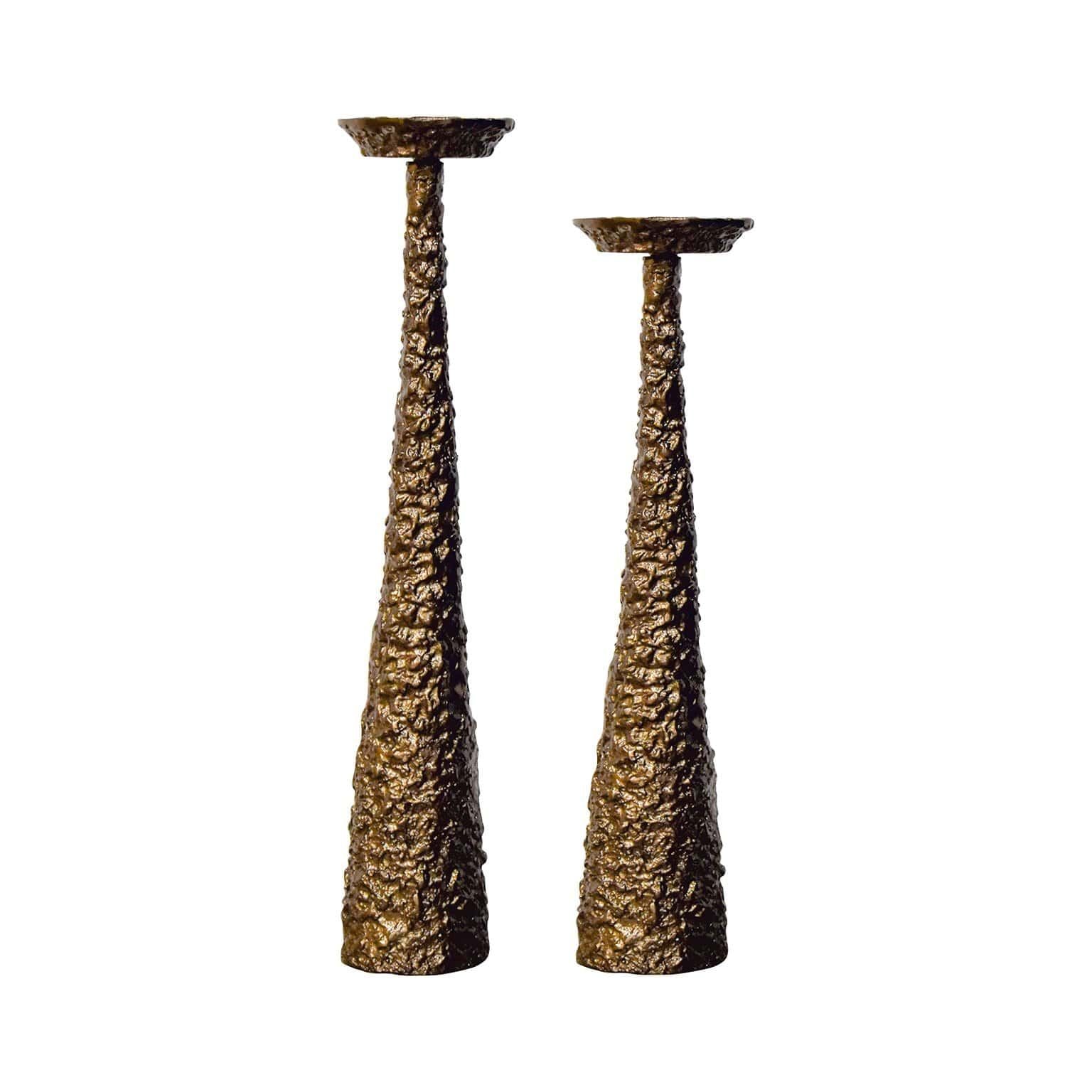 Svečturis Moan brushed gold small Richmond Interiors 52/13/13 cm zelts - N1 Home