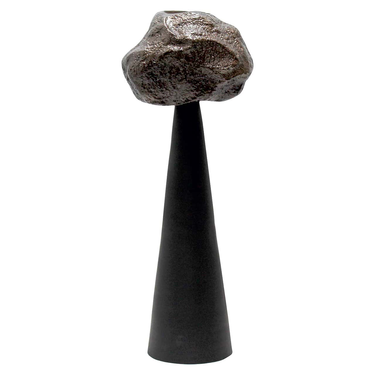 Svečturis Moira black large Richmond Interiors 78/25/18 cm melns - N1 Home