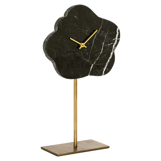 Pulkstenis Richmond Interiors Bram 43/26/10 cm melns/zelts - N1 Home