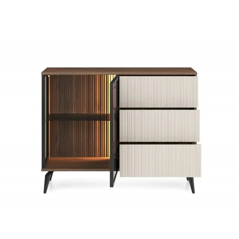 Kumode Vic 103/39/80 cm kašmirs/rieksts - N1 Home