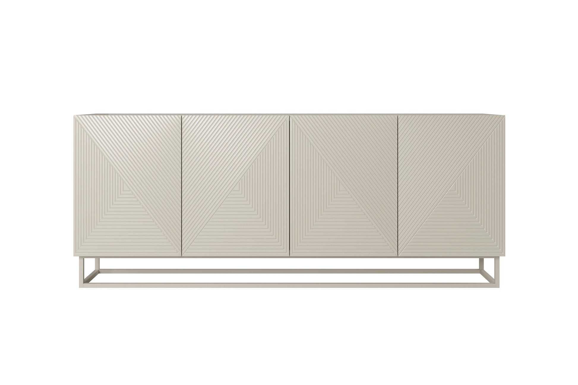 OSLO kumode ar metāla kājām 200/81/43 cm kašmirs/kašmirs - N1 Home