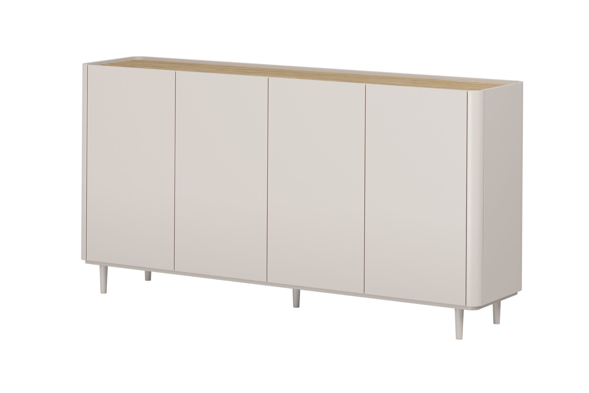 Kumode Elva 200/102/48 cm Kašmirs / Eļļots ozols - N1 Home