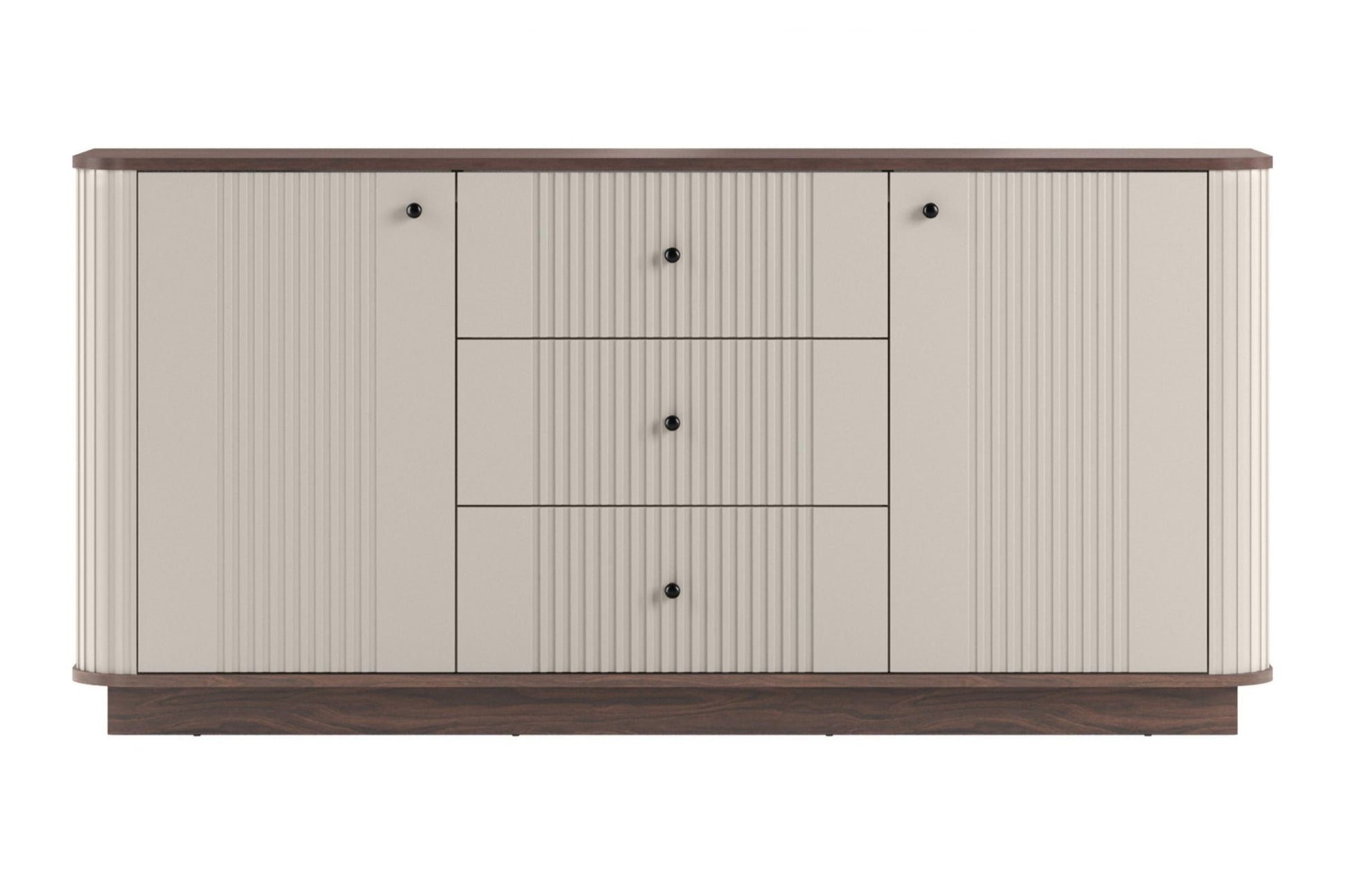 Kumode Vespa 160/77/38/ cm kašmirs/rieksts/melns - N1 Home